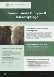 Download Flyer "Spezialisierte Dialyse- & Intensivpflege"